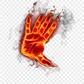 HD Hand Fire Flame PNG