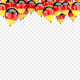 Download Germany Flag On Flying Balloons PNG