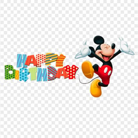 PNG Mickey Mouse Happy Birthday Celebration