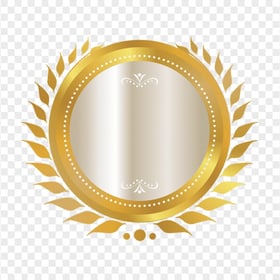 HD Gold Seal Certificate PNG