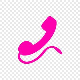 HD Pink Traditional Phone Icon Transparent PNG