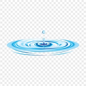 HD Water Drop Ripple Illustration Cartoon PNG