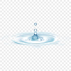 HD Water Droplet Ripple Illustration Effect PNG