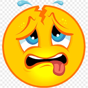 Sick Emoji Emoticon Face Broken Head Headache Pain