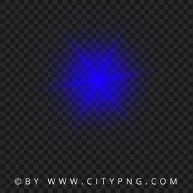 Dark Blue Star Lens Flare Effect FREE PNG