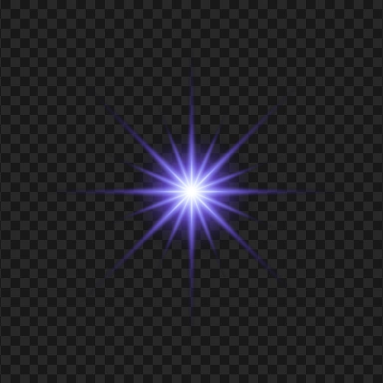 Sparkling Shining Purple Star Light FREE PNG
