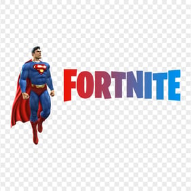 HD Superman Clark Kent With Fortnite Logo PNG