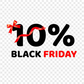 HD Black Friday 10 Percent Discount Logo Sign PNG