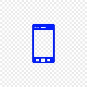 HD Blue Mobile Icon Transparent PNG