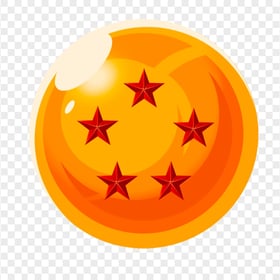 Dragon Ball Z DBZ Crystal Ball 5 Stars PNG