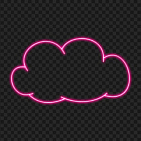 Transparent Clipart Pink Neon Cloud Icon