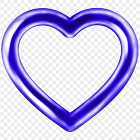 HD Dark Blue Balloon Heart Love Valentine Day PNG