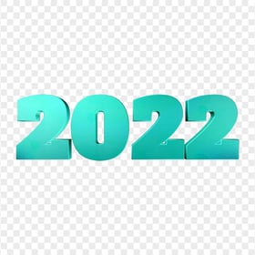 HD Teal 2022 Text Transparent Background