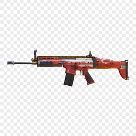 HD SCAR L PUBG Weapon Skin PNG