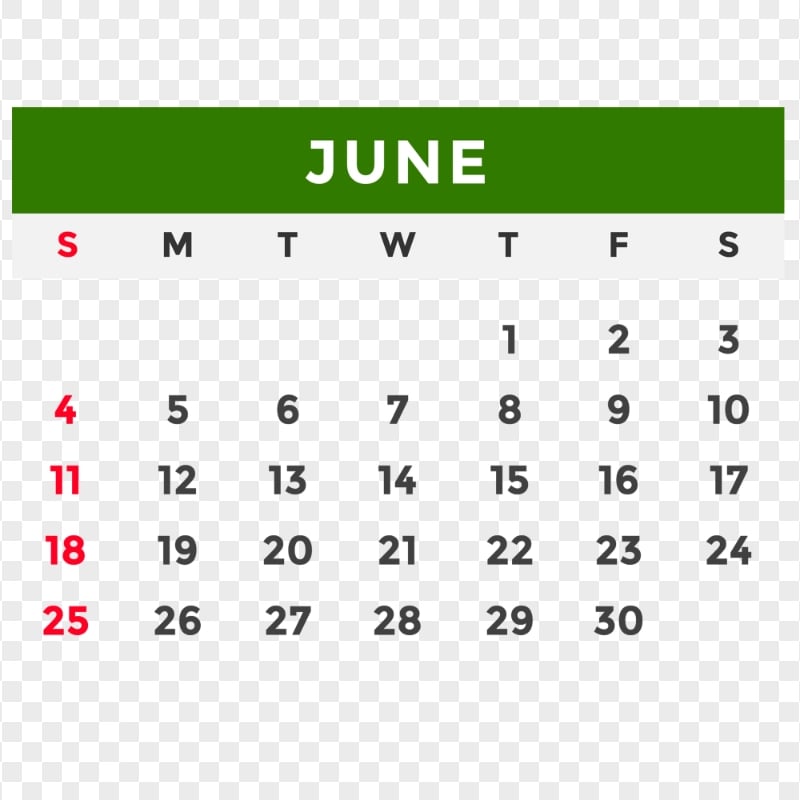 June 2023 Calendar PNG | Citypng