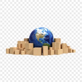 Worldwide Globe Shipping Freight Transport Logistics