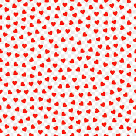 HD Red Hearts Pattern Background PNG