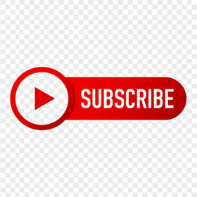 HD Outline Youtube Subscribe Red Button Logo PNG