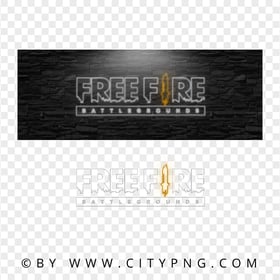 HD Neon Free Fire Logo Battlegrounds PNG