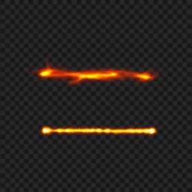 Two Lines Of Sparks Flames Effect FREE PNG