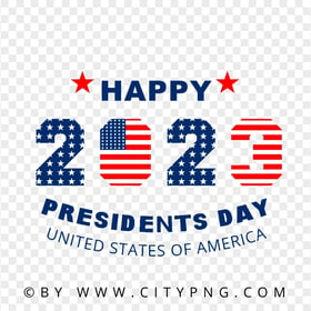 HD PNG US Happy 2023 Presidents Day Holidays Design