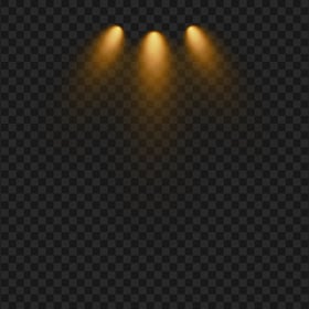 Download Three Yellow Spotlights PNG