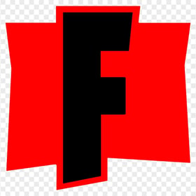 HD Fortnite Black & Red F Logo Letter PNG