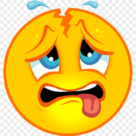 Sick Emoji Emoticon Face Broken Head Headache Pain