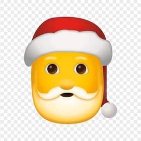 Emoji Wearing Santa Hat PNG