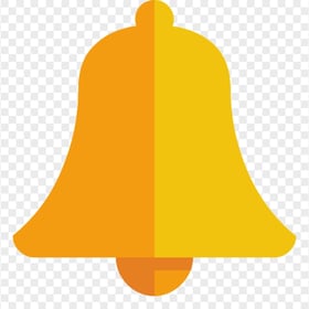 Yellow Gold Flat Youtube Bell Notification Icon