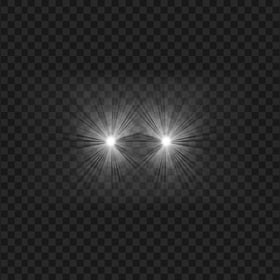 HD White Eyes Laser Lens Flare Effect PNG