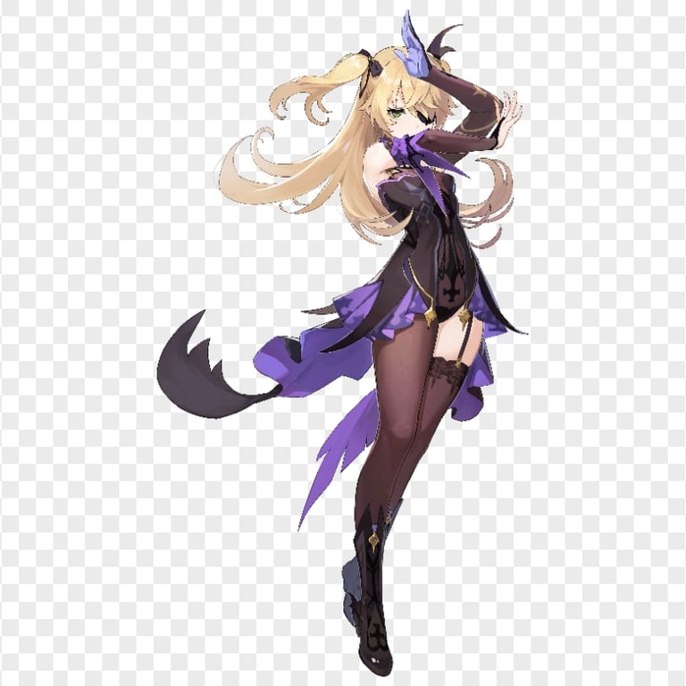 HD Standing Fischl Character Genshin Impact PNG | Citypng