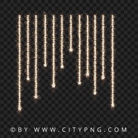 HD Hanging Sparks Stars Effect PNG