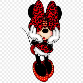 Minnie Mouse Bow Over Eyes HD PNG