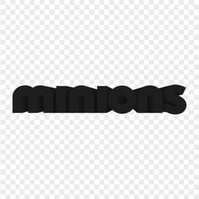 Minions Dark Black Logo PNG