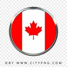 Canada Round Ring Flag Icon HD PNG