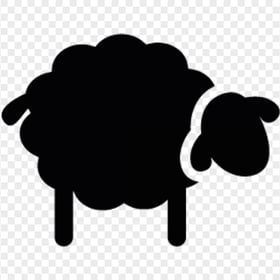 Clipart Sheep Black Silhouette Icon