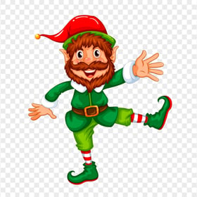 Cartoon Illustration Man Wearing Elf Image PNG