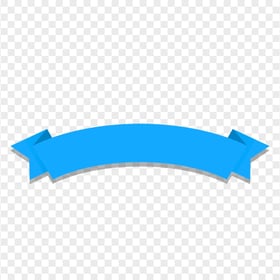 Graphic Blue Ribbon Banner Transparent Background