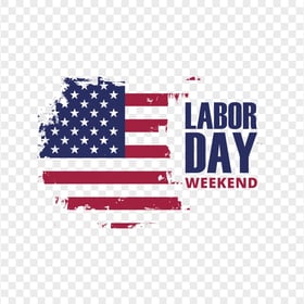 Vector Labor Day Weekend With USA Flag