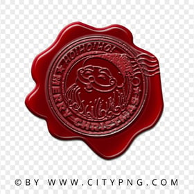 Christmas Ho Ho Ho Red Wax Stamp Postmark HD PNG