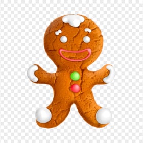 Gingerbread Man Cookie Transparent Background