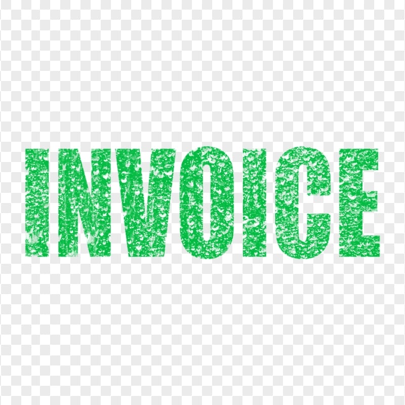 Green Business Invoice Word Stamp Effect