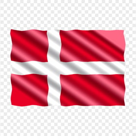 Waving Denmark Danish Flag Download PNG