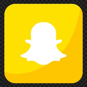 HD Snapchat Yellow Square Illustration App Icon PNG Image