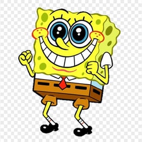 HD Standing Spongebob And Excited Character Transparent PNG