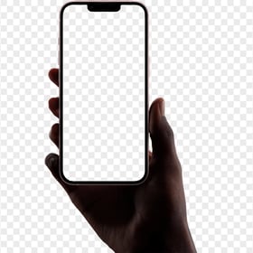 HD iPhone 13 On Hand Mockup PNG