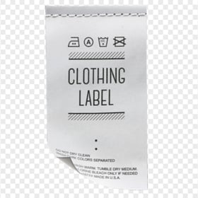HD Washing Clothing Label PNG
