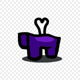 HD Crewmate Among Us Purple Character Bone PNG