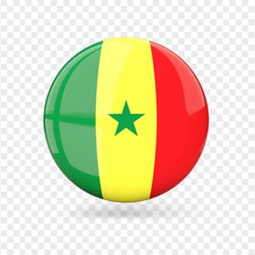 Senegal Sphere Circle Flag Icon PNG